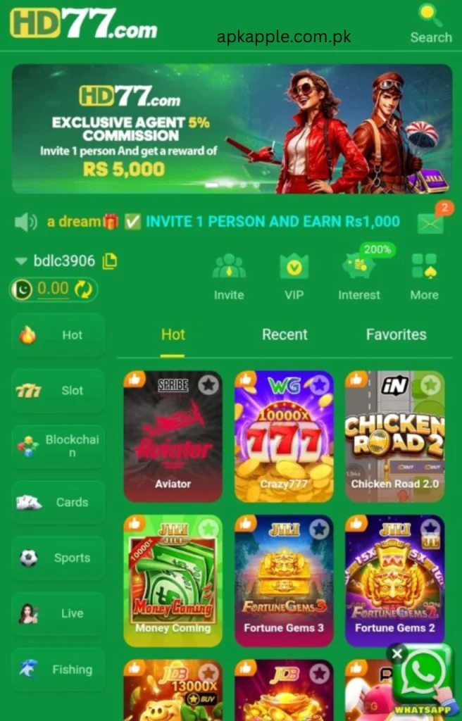 HD77 Game APK Download Play and Earn Real Money in Pakistan