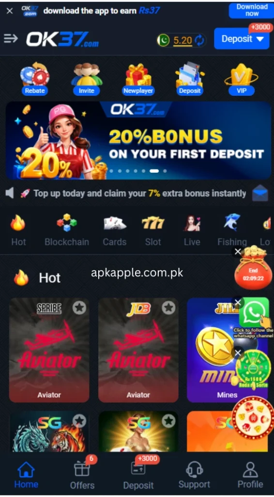OK37 Game Download APK New Earning App In Pakistan 2026