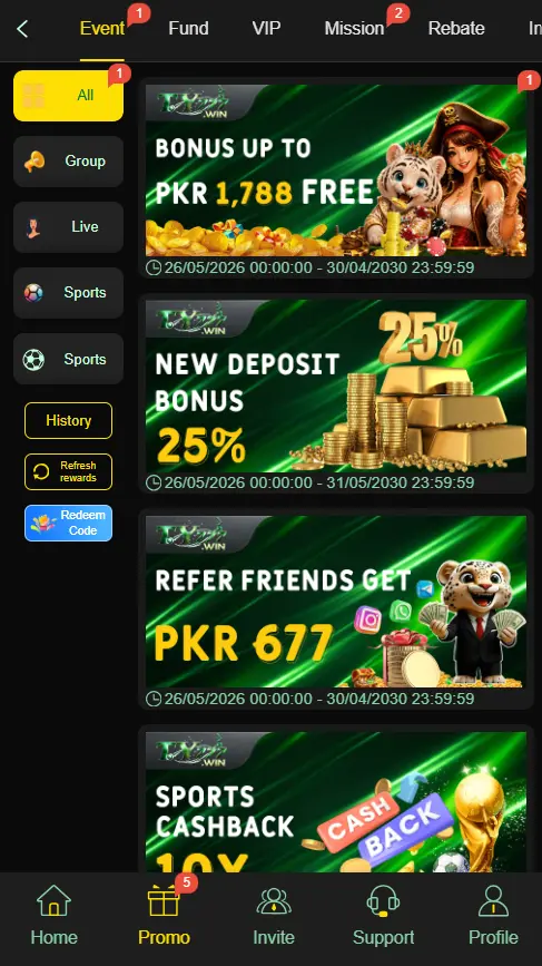 TY777 Game(Earning Casino App in Pakistan) for Real Money